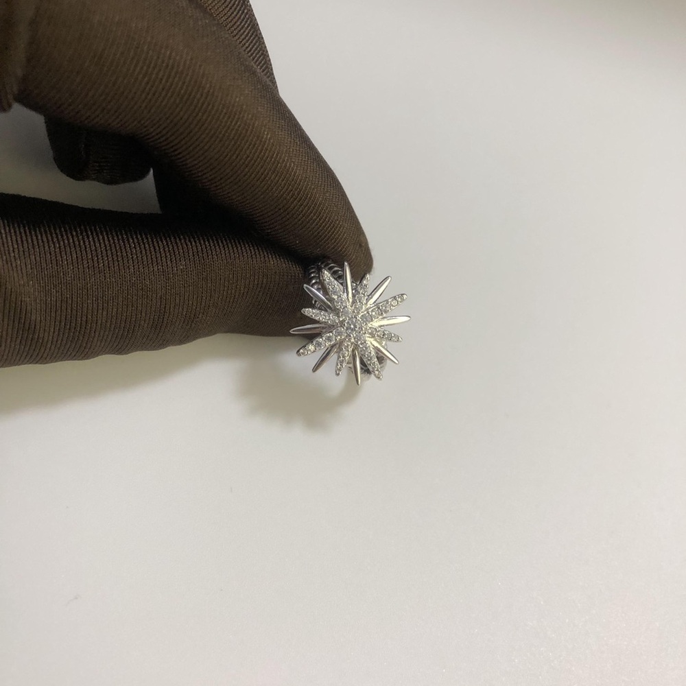 David Yurman 925 Sterling Silver Starburst Ring Men's and Women's Ring